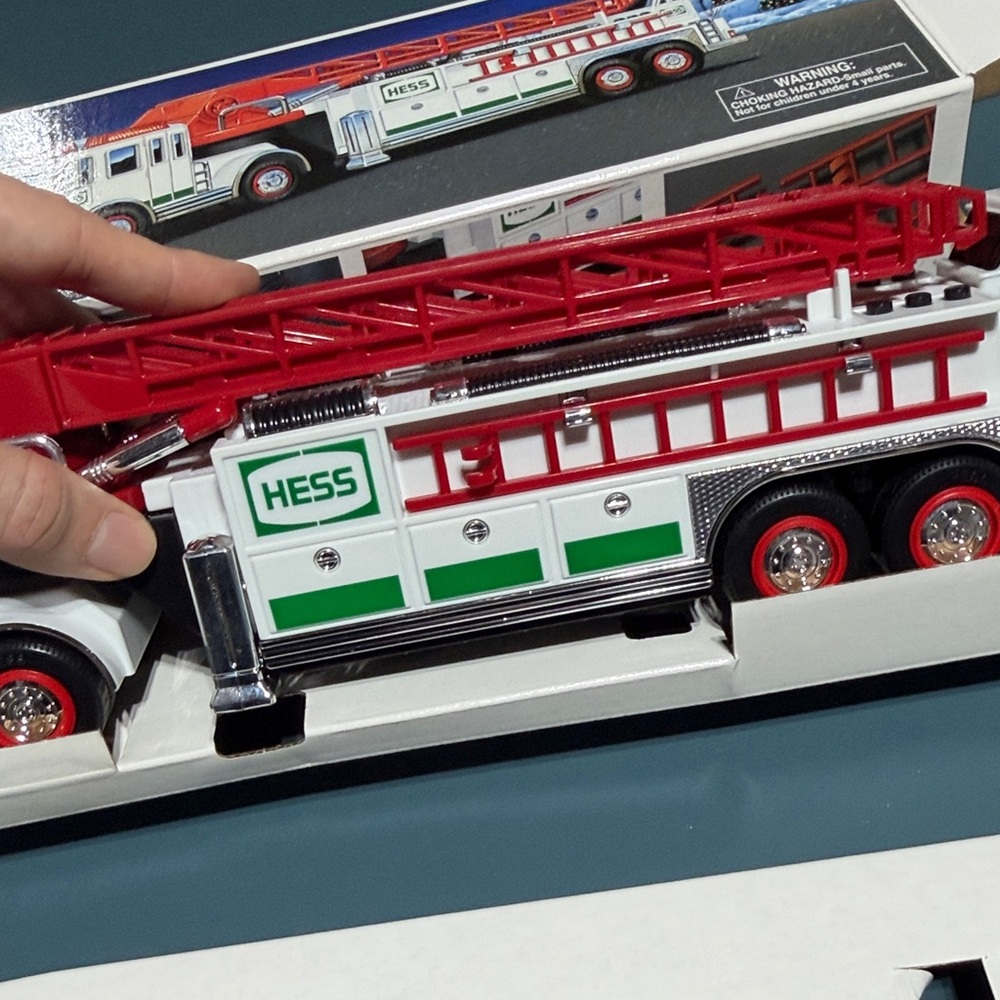 Hess Fire Truck Toy - Red and White - Picture 8 of 10